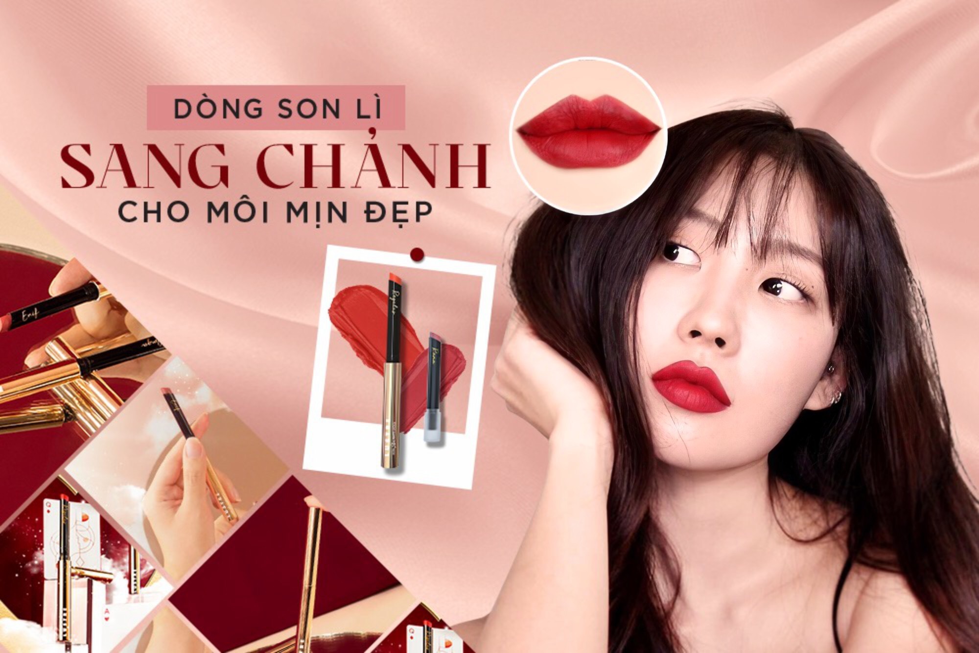 Dùng thử qua nhiều loại son, cô nàng “chốt hạ” được thỏi son lên màu đẹp, mướt mát vô cùng!