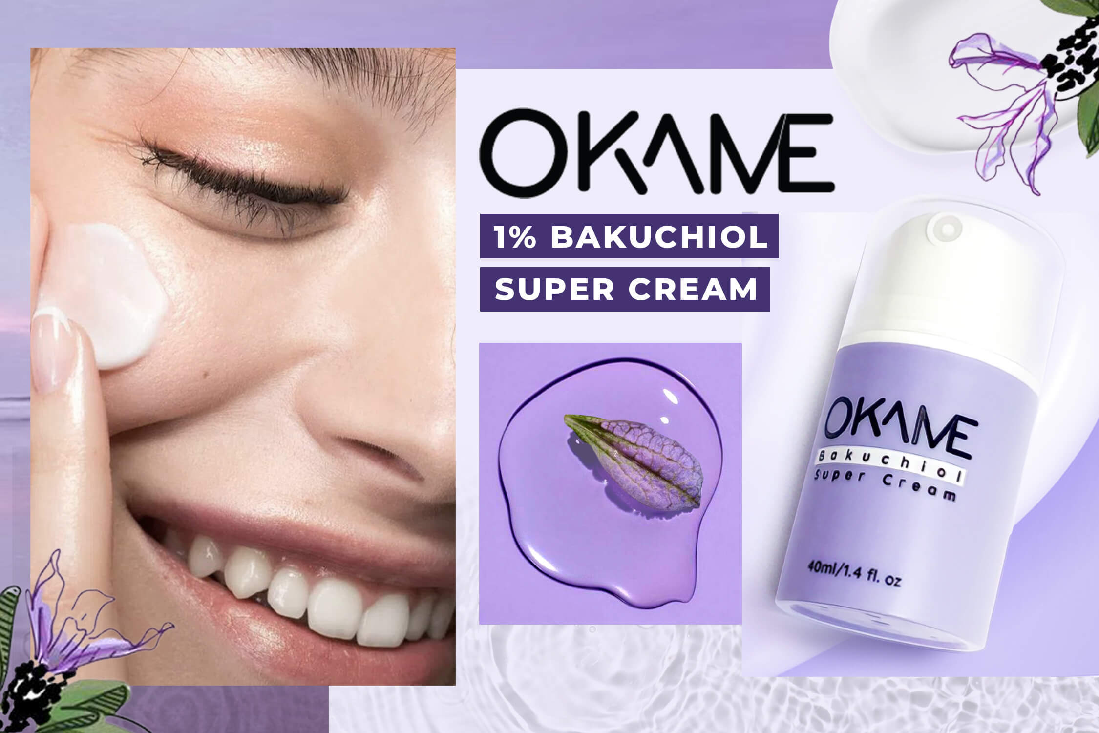 Review kem dưỡng ẩm Okame Bakuchiol: phiên bản “Retinol nhẹ nhàng" xoá mờ lão hoá cho mọi loại da