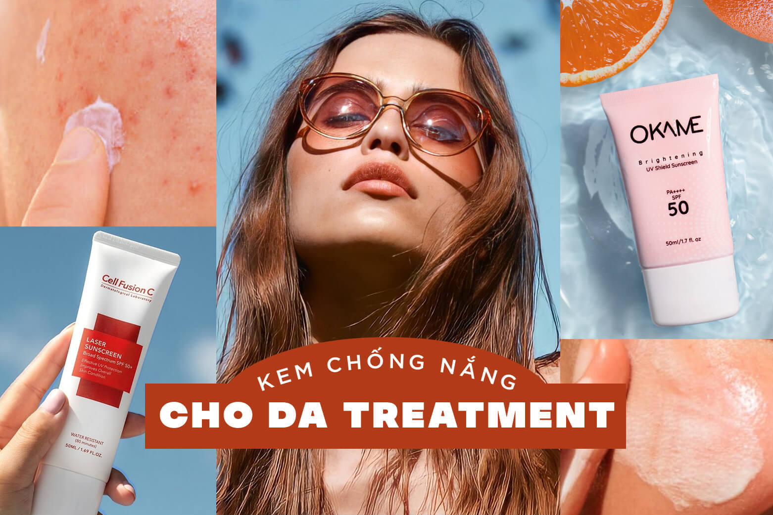 Top 5 chống nắng quang phổ rộng dành riêng cho da dùng Retinol, AHA, BHA,...