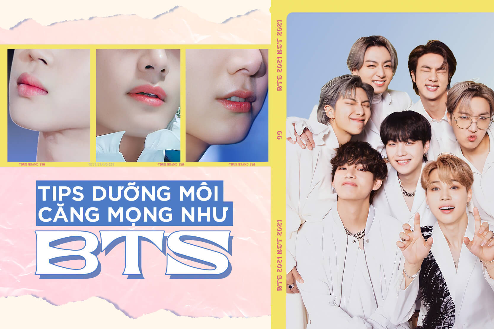 Nếu bạn trót đổ trước đôi môi căng mọng của các oppa BTS thì xem ngay bí quyết ở đây!