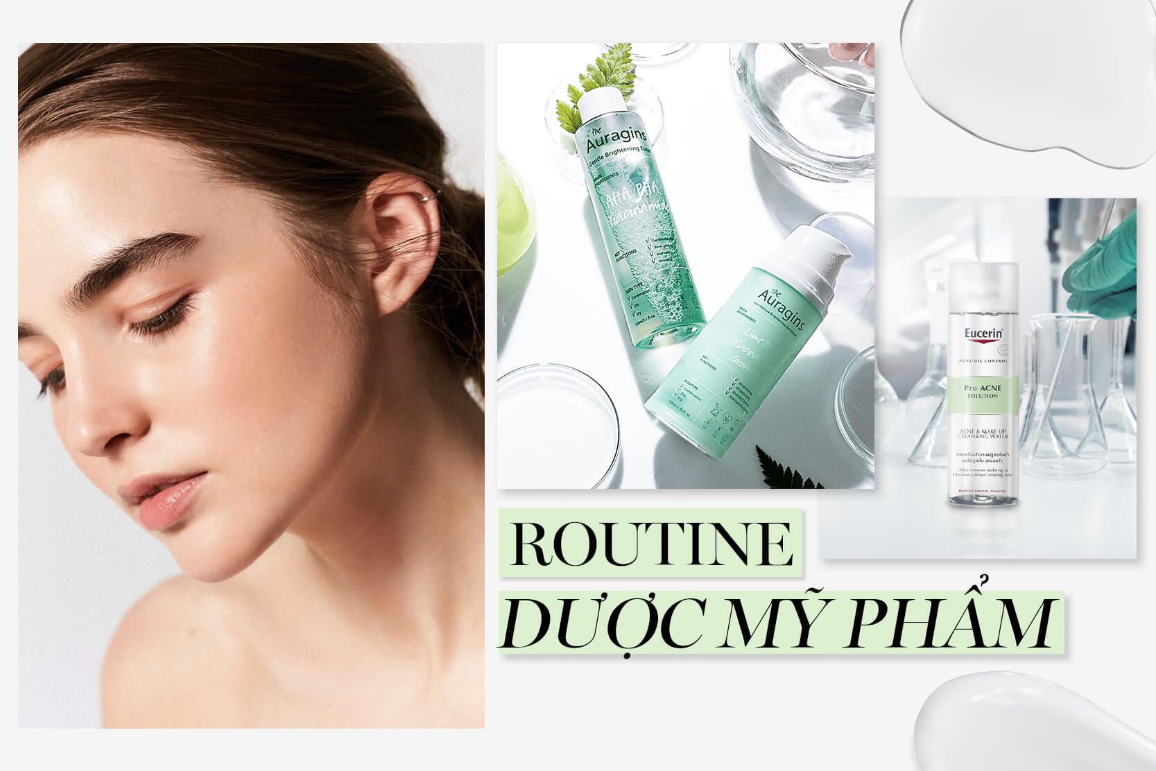 Sản phẩm skincare từ nhà thuốc giúp giảm nhờn, ngừa mụn da dầu nên có
