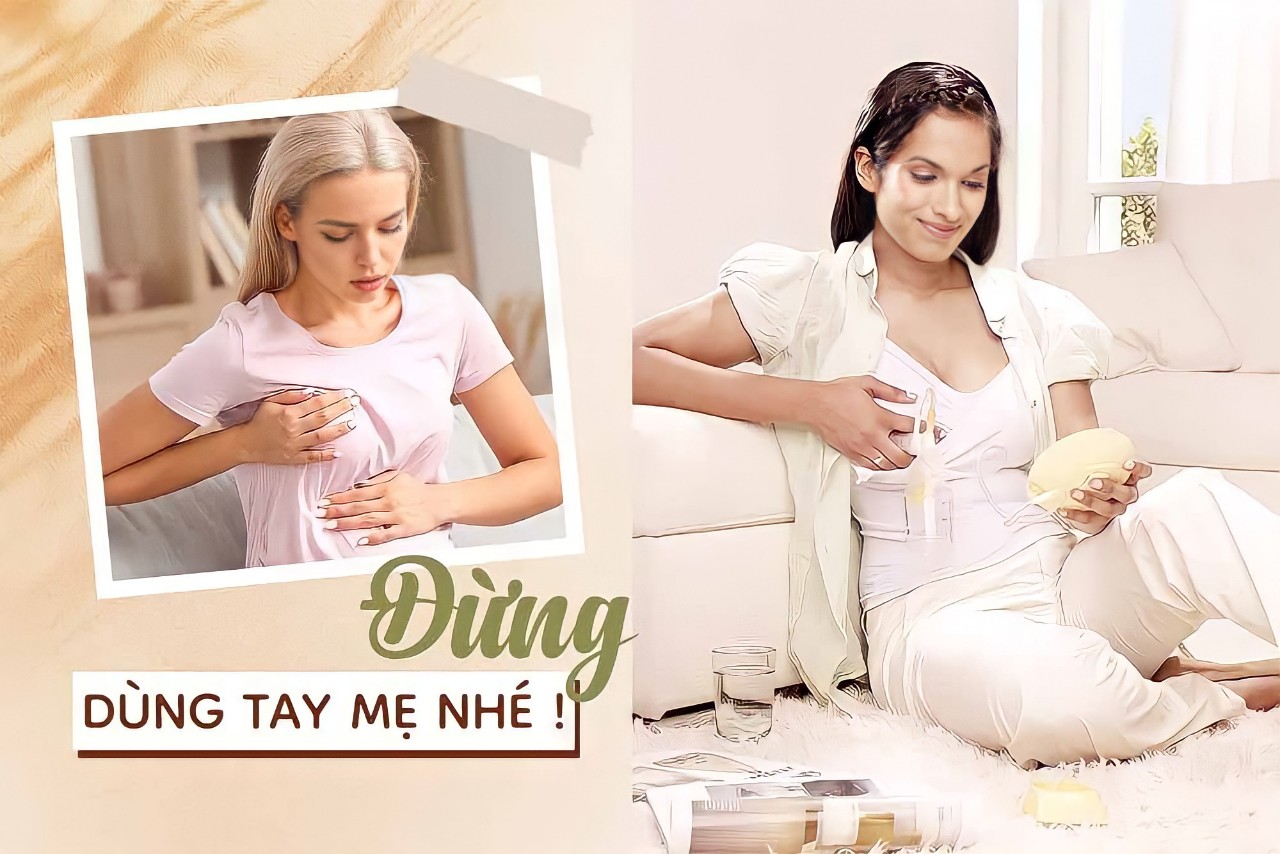 Mẹ ơi đừng vắt sữa bằng tay kẻo mất dáng ngực lại không đảm bảo vệ sinh!