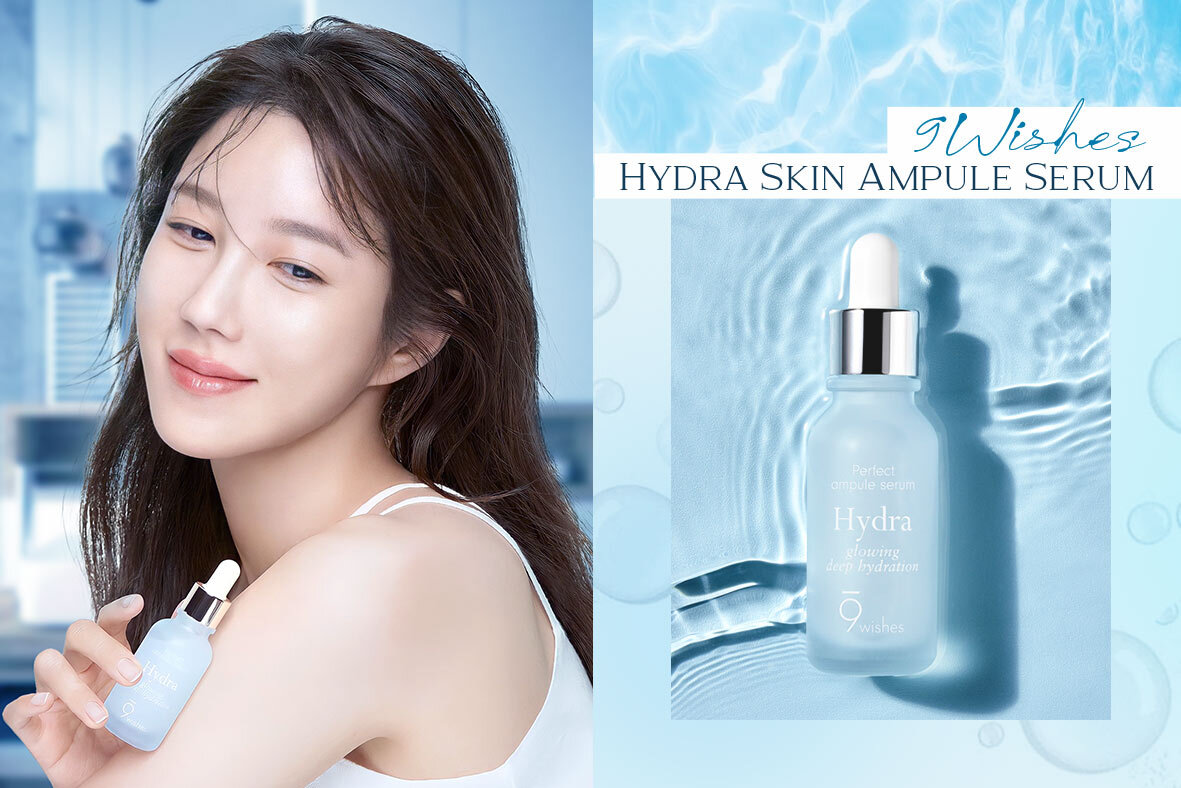 Da khô căng vào mùa lạnh, thử ngay chiếc serum chứa 15000mg Hyaluronic Acid từ nhà 9Wishes