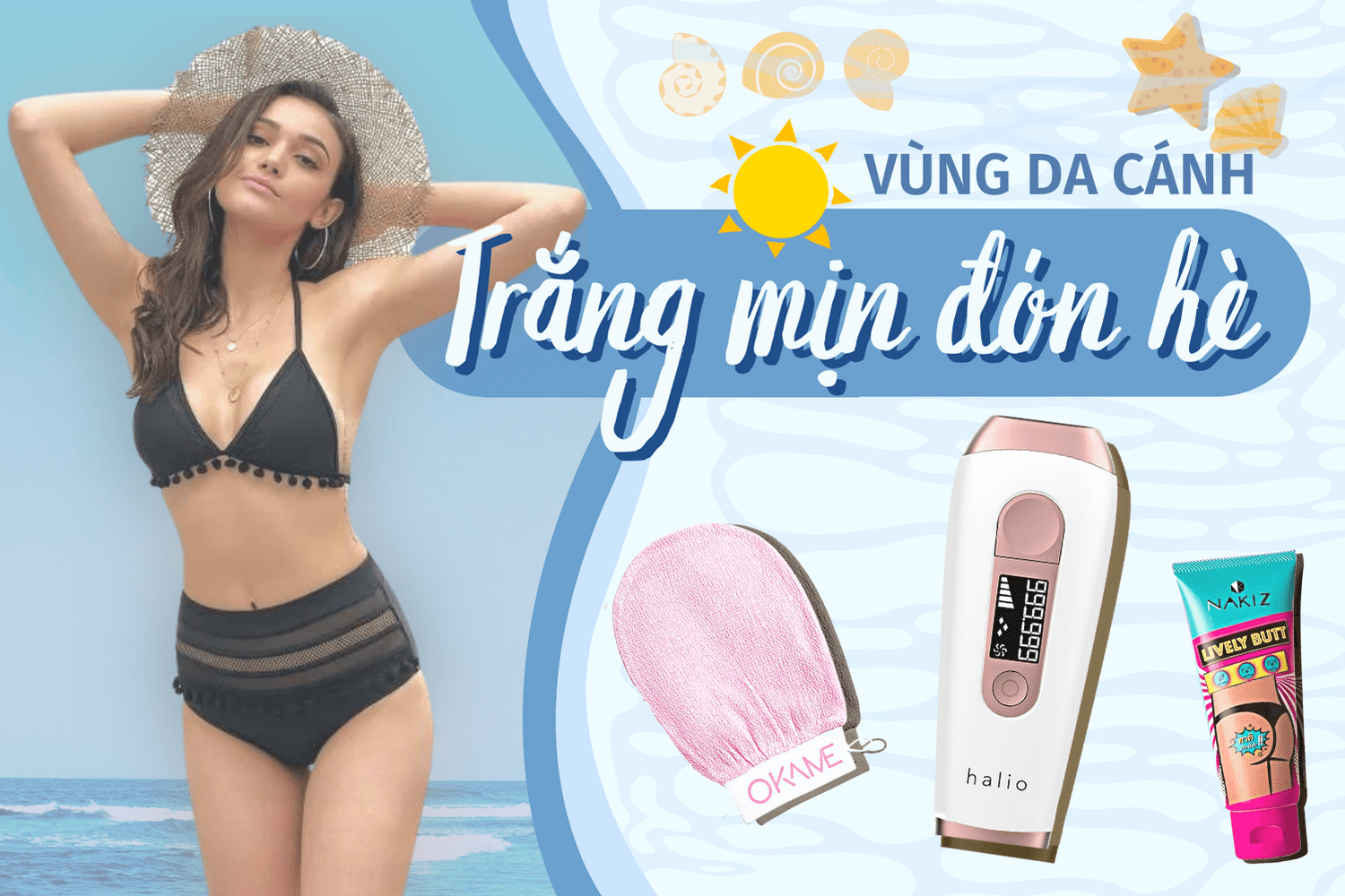 Vùng da dưới cánh tay sẽ trắng mịn cấp tốc nếu bạn áp dụng 3 mẹo nhỏ sau