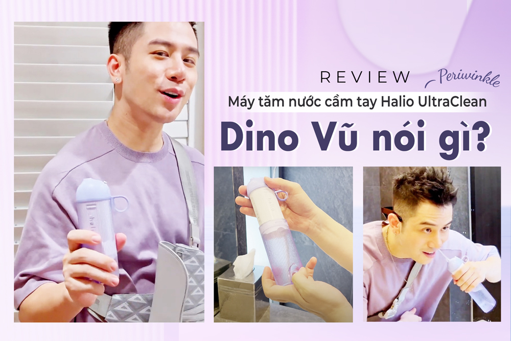 Góc thắc mắc: Tăm nước "tân binh" Halio UltraClean có gì mà Vũ Dino đi đâu cũng mang theo thế này?