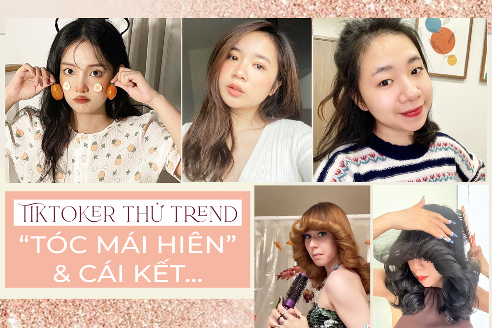 Cứ ngỡ bị dìm với thử thách "tóc mái hiên", ai ngờ loạt tiktoker này lại tạo trend nhờ cái kết..xinh xỉu