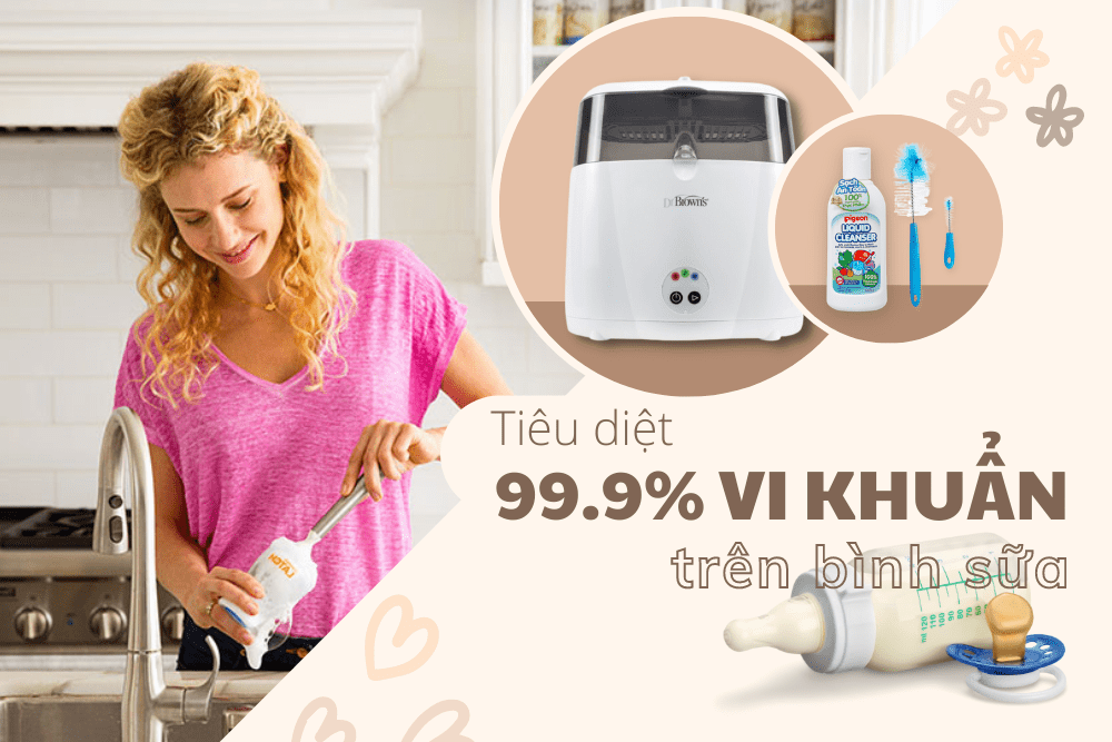 3 bước vệ sinh bình sữa đảm bảo tiêu diệt 99,9% vi khuẩn để tạm biệt nỗi lo con đau bụng, tiêu chảy