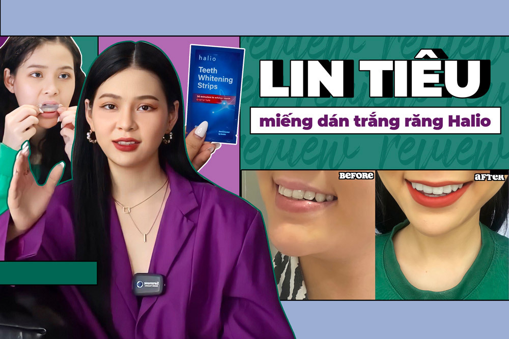 Youtuber Linh Tiêu nêu 3 điểm cộng siêu to để gắn bó lâu dài với miếng dán trắng răng Halio, đấy là gì?