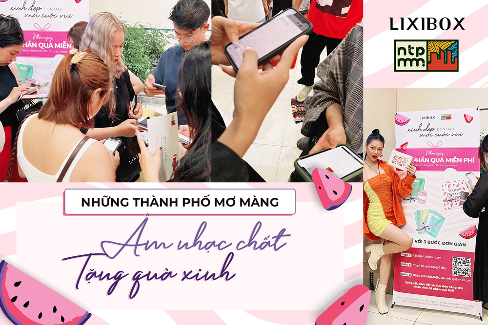 Đi xem Những Thành Phố Mơ Màng nhưng “bị cuốn” vào booth quà tặng Lixibox, có gì “hút” dữ vậy?