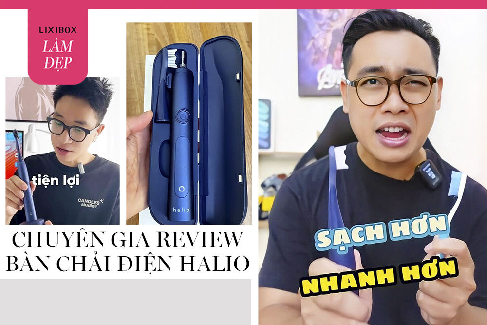 4 chuyên gia review đồ điện tử đồng loạt đăng clip đánh giá bàn chải điện Halio