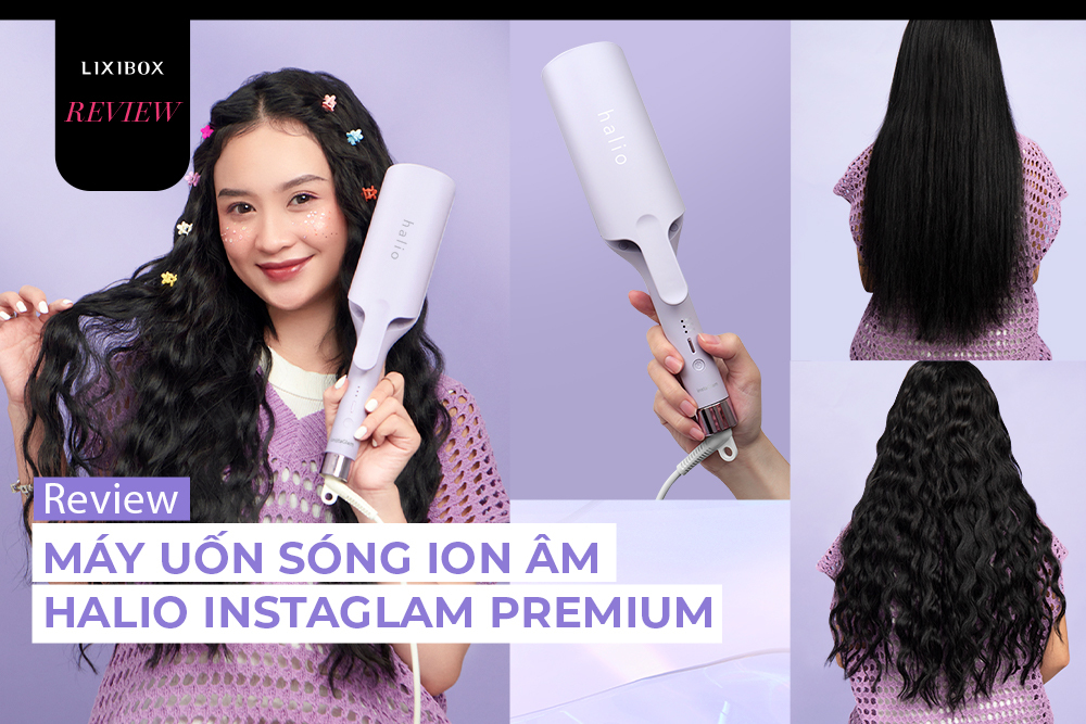 Gái xinh review tất tần tật về Máy Uốn Sóng Ion Âm Halio InstaGlam Premium: 7749 lý do khiến Gen Z mê tít!