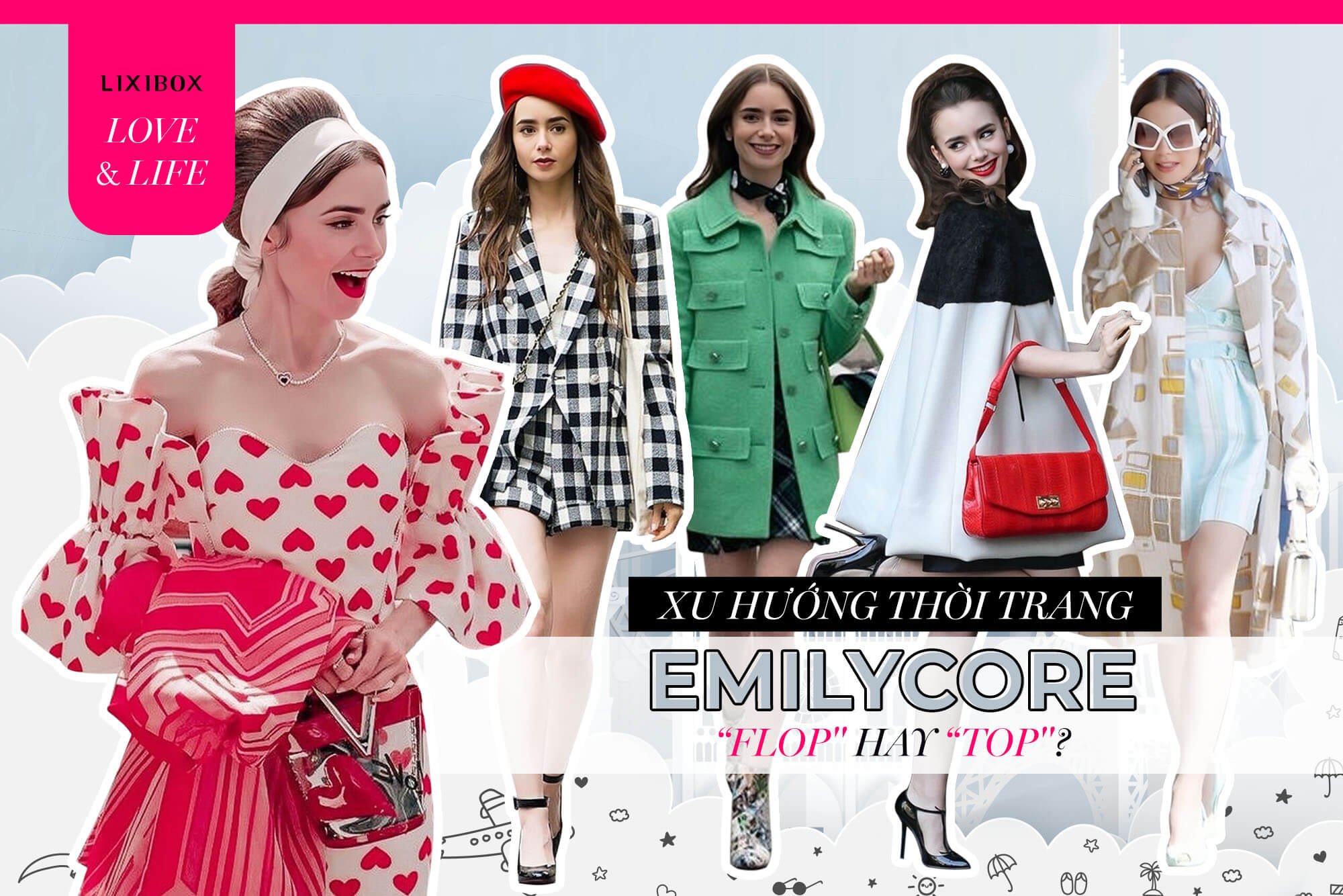 Emilycore: Phong cách thời trang Emily In Paris có khuynh đảo làng mốt 2023 hay “flop” không thương tiếc?