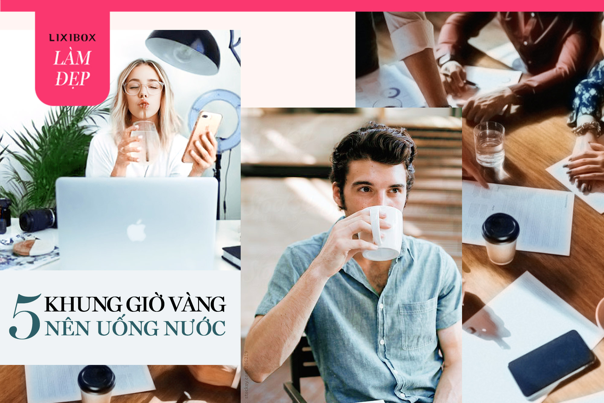 Uống nước tốt cho sức khoẻ nhưng muốn giảm cân, đẹp da thì nhất định không được bỏ qua 5 khung giờ vàng này