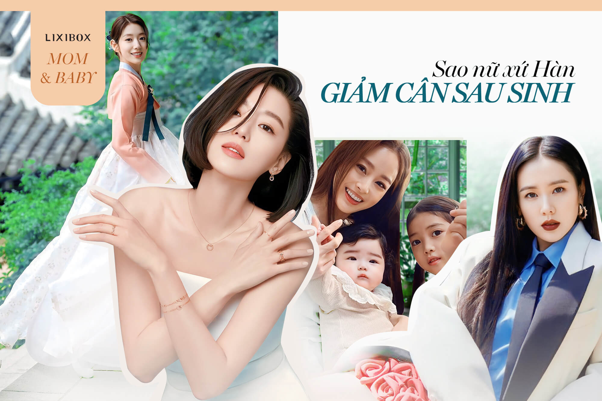 Mẹ bỉm Hàn giảm cân sau sinh: Son Ye-jin, Kim Tae-hee ăn gì nhanh có dáng thon?