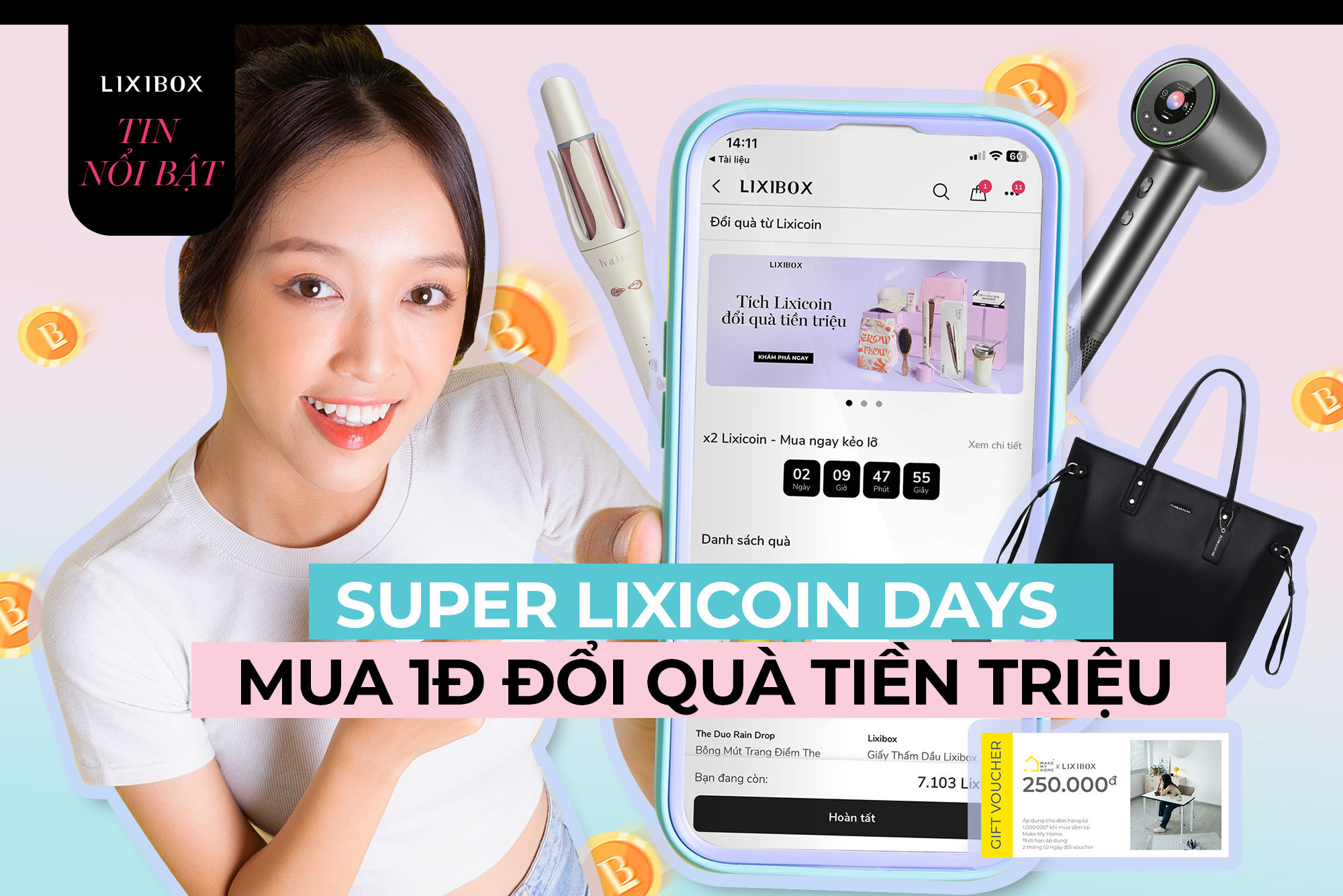 Tặng quà kỷ lục - Super Lixicoin Days: Đổi Lixicoin lấy quà tiền triệu lớn nhất năm