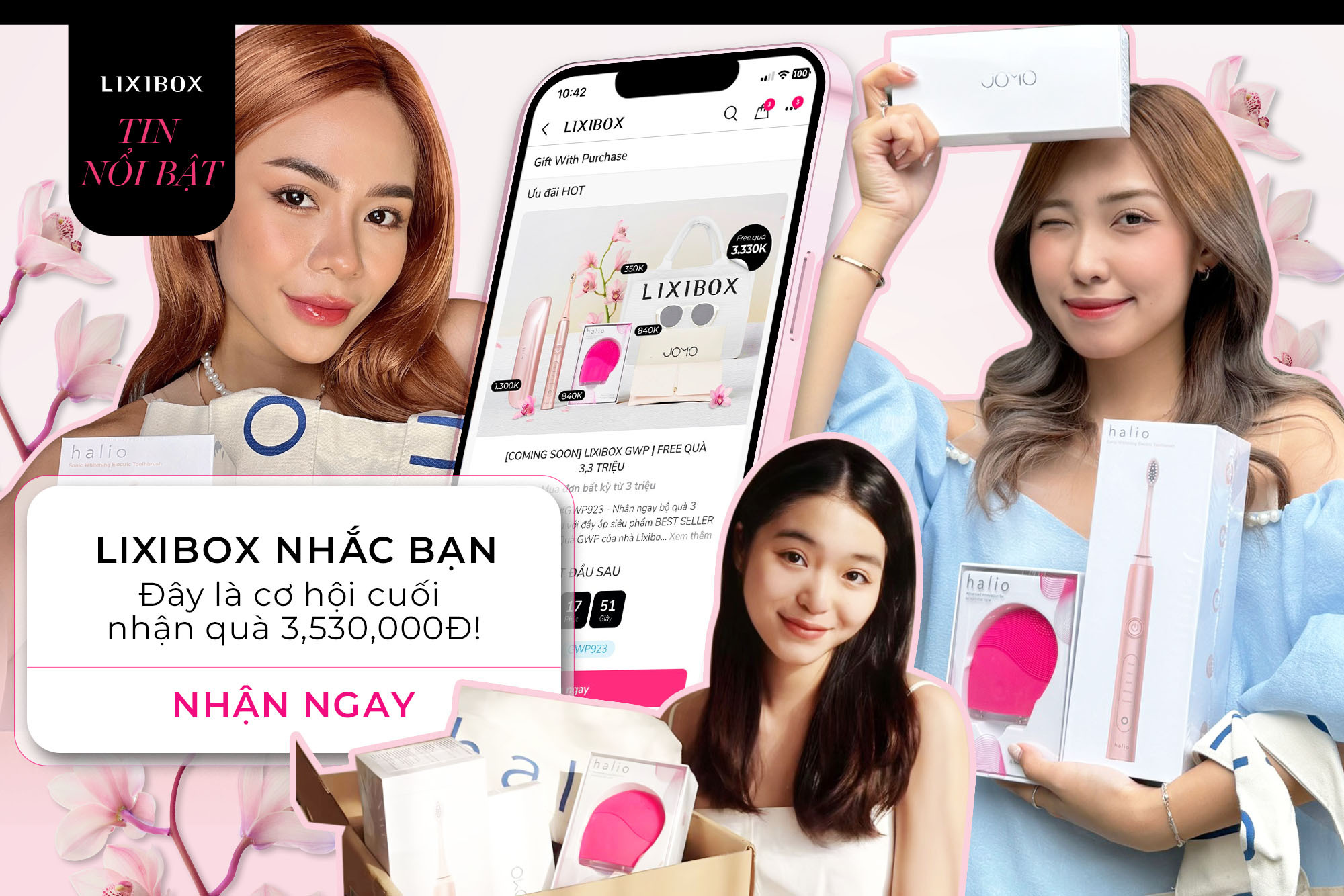 Cơ hội cuối cùng để nhận miễn phí hộp quà GWP hơn 3 triệu đồng từ Lixibox!