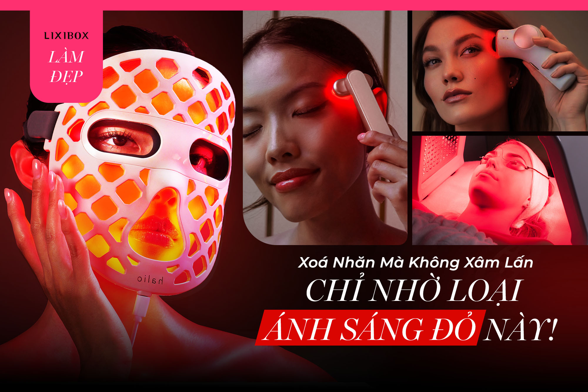 Xoá vết chân chim, đánh bay dấu hiệu lão hoá mà không xâm lấn, chỉ nhờ loại ánh sáng đỏ này!