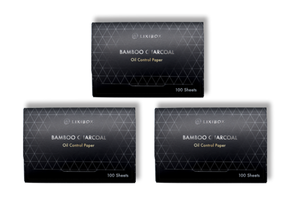 Lixibox Bamboo Charcoal Oil Control Paper - Set 3 gói