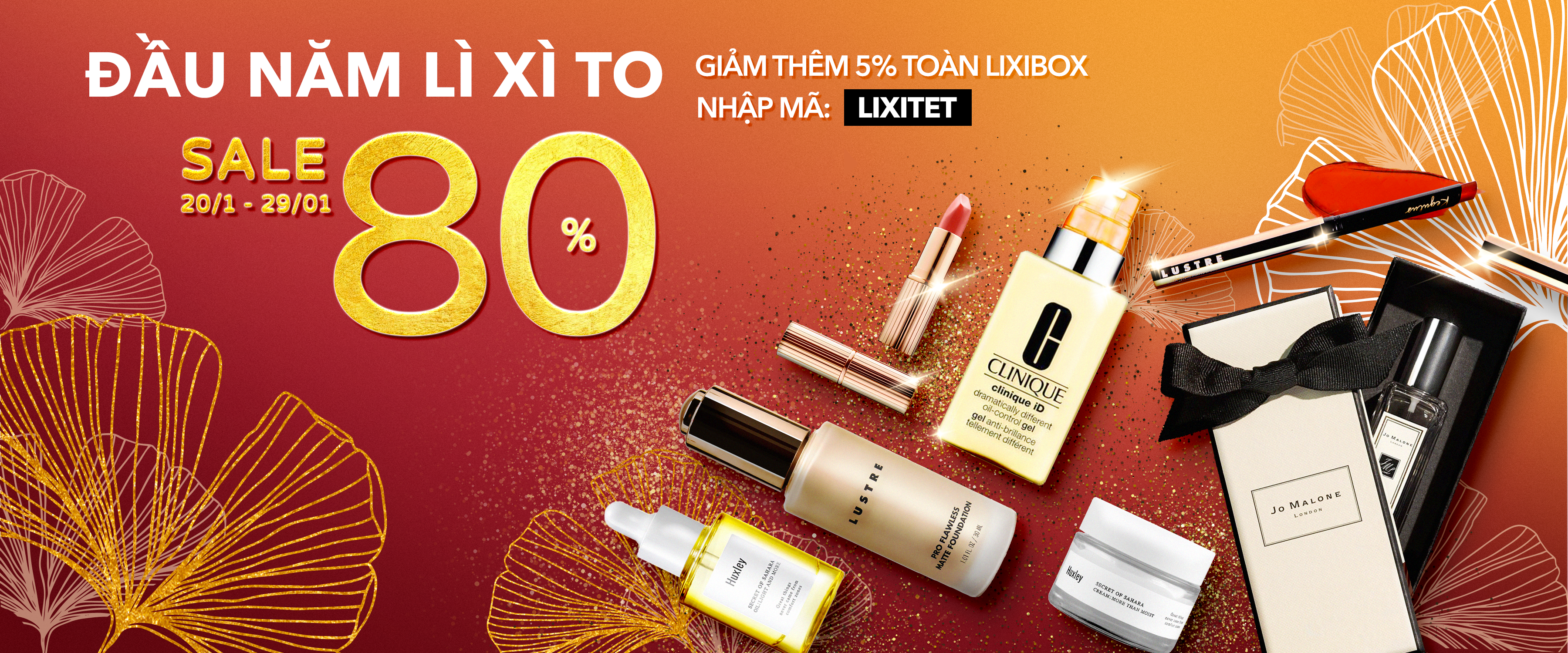 GIẢM THÊM 5% TOÀN LIXIBOX - SALE ĐẬM ĐÓN TẾT
