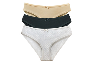 Set 3 quần lót nữ cotton Hemi Brief size S