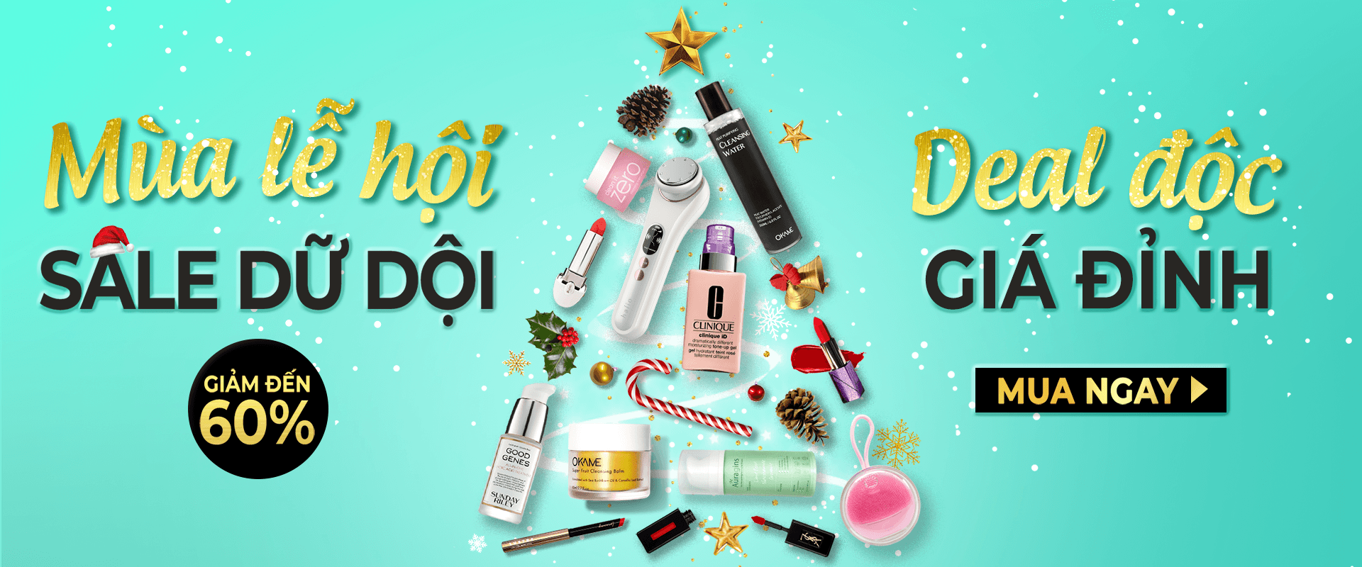 XMas Sale - Flash Sale mỹ phẩm Highend hơn 50%