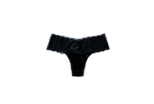 Hemi Lace thong - Black - One size
