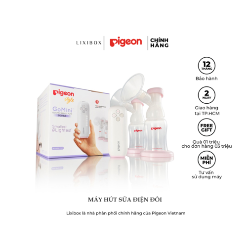 Máy Hút Sữa Điện Đôi Pigeon Gomini Chính Hãng