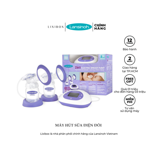 Máy Hút Sữa Điện Đôi Lansinoh 2 in 1 Chính Hãng