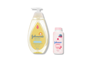 Set Sữa Tắm Gội Johnson's Baby Top-To-Toe 500ml + Phấn Thơm Hương Hoa Johnson's Blossoms Baby Powder 100g