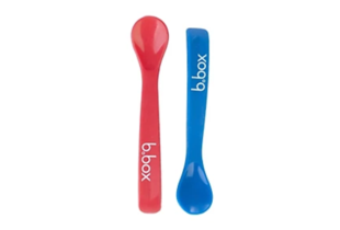 Muỗng Cho Bé Tập Ăn Dặm Bbox Spoon Twin Pack - Bộ Đôi Đỏ Xanh