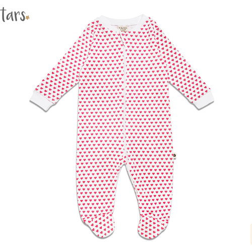 Bộ Bodysuit Liền Tất To The Stars Họa Tiết Trái Tim Cho Bé 06-09 Tháng