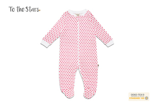 Bodysuit Liền Tất Hoạ Tiết Trái Tim To The Stars 3-6 Tháng