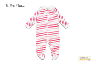 Bodysuit Liền Tất Hoạ Tiết Trái Tim To The Stars 0-3 Tháng