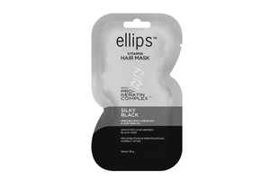 Kem Ủ Tóc Ellips Pro Keratin Dưỡng Tóc Đen Mượt Silky Black 18g