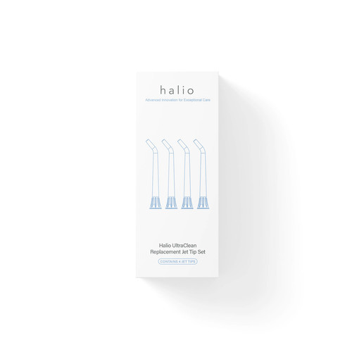 Set 4 Đầu Thay Thế Máy Tăm Nước Cầm Tay Halio UltraClean Blue