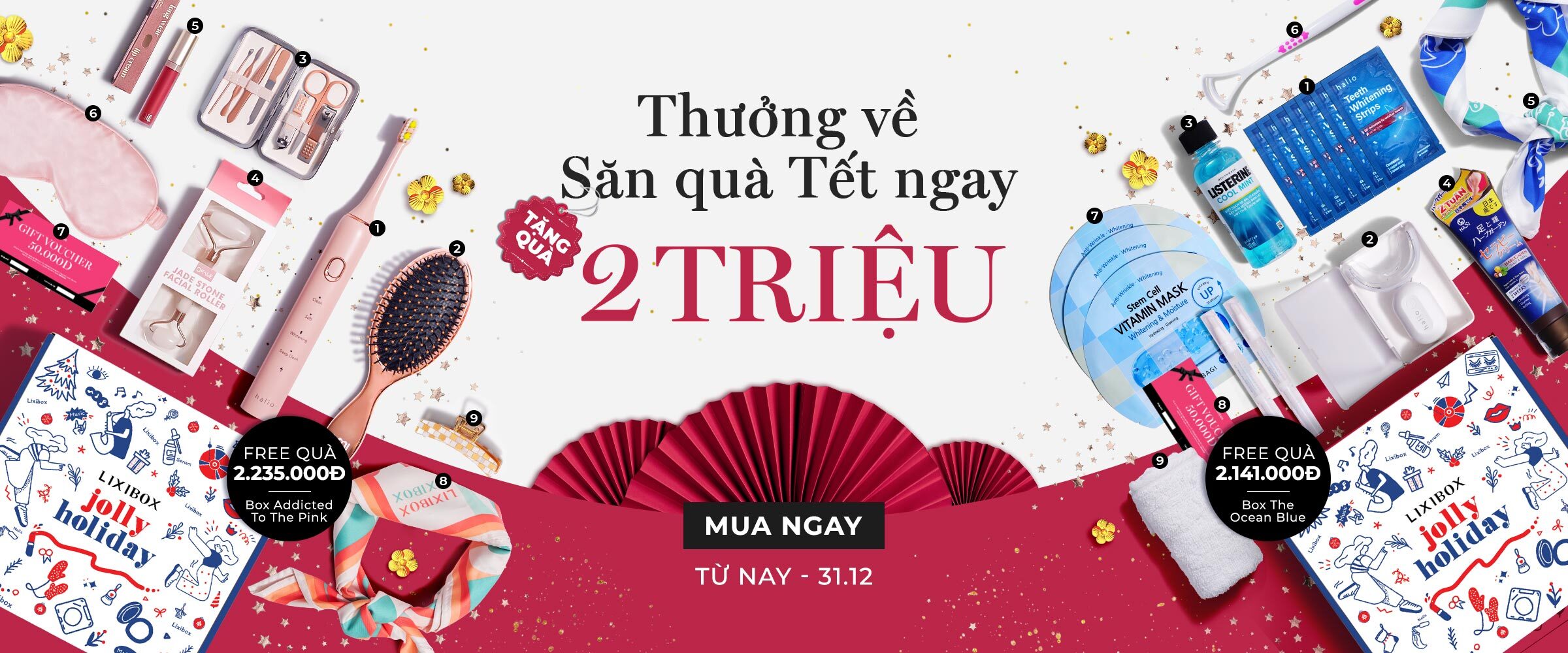 THƯỞNG VỀ SĂN QUÀ TẾT NGAY - FREE QUÀ 2 TRIỆU