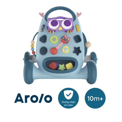 Xe Tập Đi Có Nhạc Arolo Baby Walker Màu Xanh