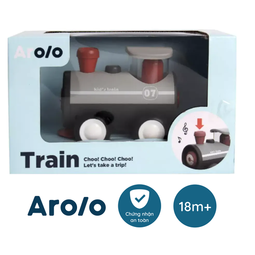 Xe Đồ Chơi Mô Hình Có Đèn Nhạc Arolo Train