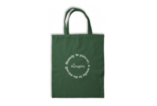 Túi tote The Auragins xanh