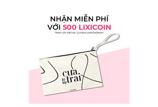 Quà tặng túi makeup bag - BÍ KÍP CƯA TRAI