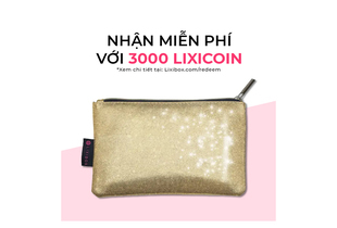 Lixibox Makeup Bag - Gold