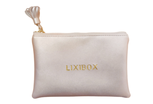 Túi Đựng Mỹ Phẩm Lixibox PU Leather Travel Makeup Bag Rose Gold
