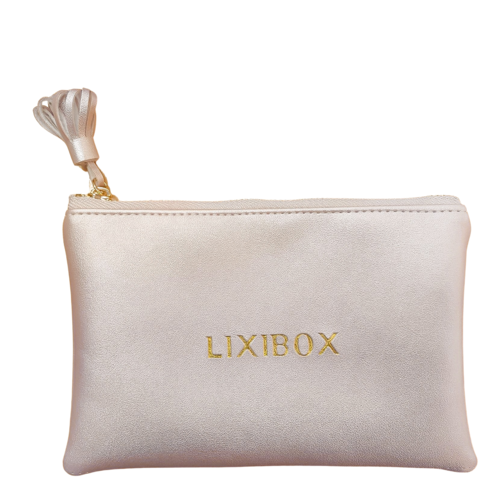 Túi Đựng Mỹ Phẩm Lixibox PU Leather Travel Makeup Bag Rose Gold