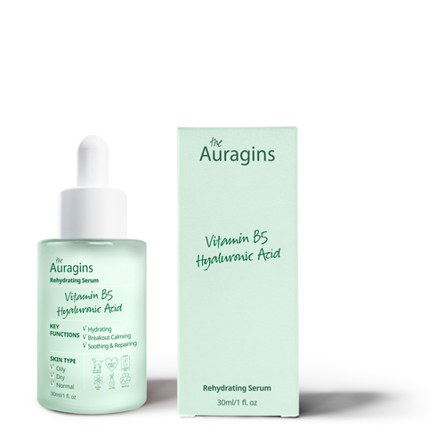 Tinh chất cấp ẩm The Auragins 8% Vitamin B5 + Hyaluronic Acid Rehydrating Serum