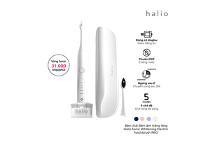 Bàn chải điện làm trắng răng Halio Sonic Whitening Electric Toothbrush PRO White