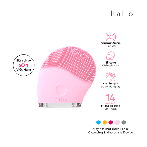 Halio Facial Cleansing & Massaging Device Baby Pink Limited Edition