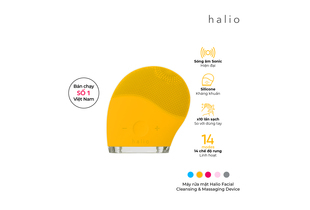 Máy rửa mặt Halio Facial Cleansing & Massaging Device - Mustard Limited Edition
