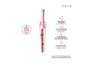 Máy Uốn Tóc Tự Xoay Ion Âm Halio Auto Rotating Hair Curler