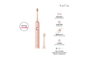 Bàn chải điện Halio Sonic SmartClean Electric Toothbrush Coral