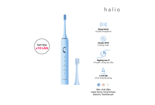 Bàn chải điện Halio Sonic SmartClean Electric Toothbrush Sky Blue